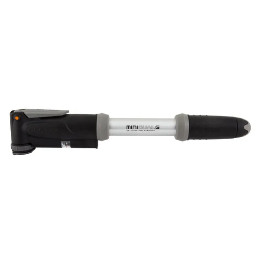 Mini Dual Pump with Gauge Black/Silver - Bicycle Warehouse