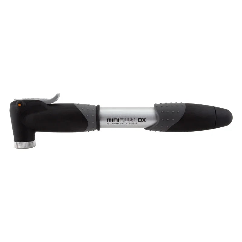 Mini Dual DX Pump Black/Silver - Bicycle Warehouse