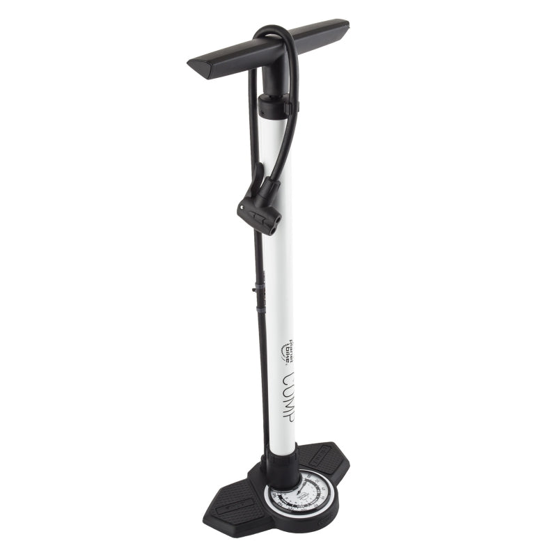 Planet Bike Comp 2.0 Floor Pump: White - Bicycle Warehouse