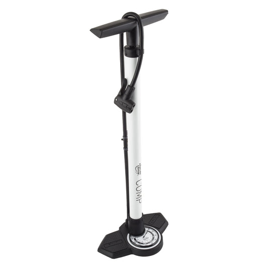 Planet Bike Comp 2.0 Floor Pump: White - Bicycle Warehouse