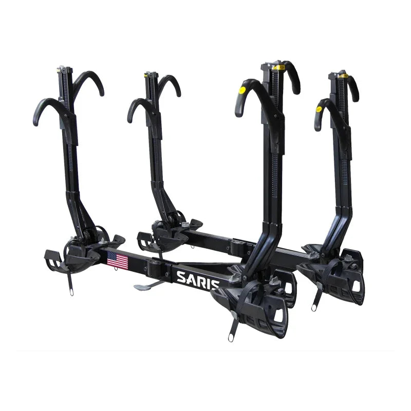 Superclamp G3 Hitch Mount Rack 2 Bikes: 4 Max weight per bike: 60 lb for 2 closest - 35 lb for 2 furthest trays - Bicycle Warehouse