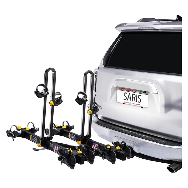 Freedom Hitch Mount Rack 2 Bikes: 4 Max weight per bike: 60 lb for 2 closest - 35 lb for 2 furthest trays - Bicycle Warehouse