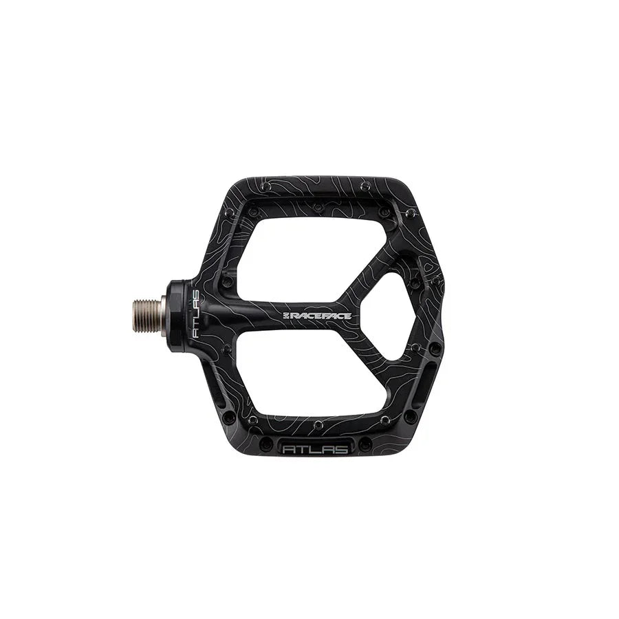 RaceFace Atlas Pedals - Platform Aluminum 9/16" Black - Bicycle Warehouse