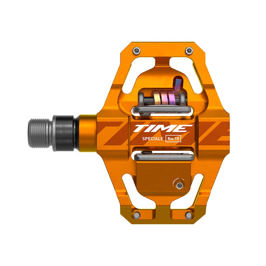 Time Speciale 10 Pedals - Dual Sided Clipless Platform Aluminum 9/16" Tangerine Small B1 - Bicycle Warehouse