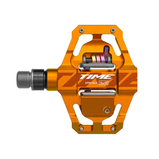 Time Speciale 10 Pedals - Dual Sided Clipless Platform Aluminum 9/16" Tangerine Small B1 - Bicycle Warehouse