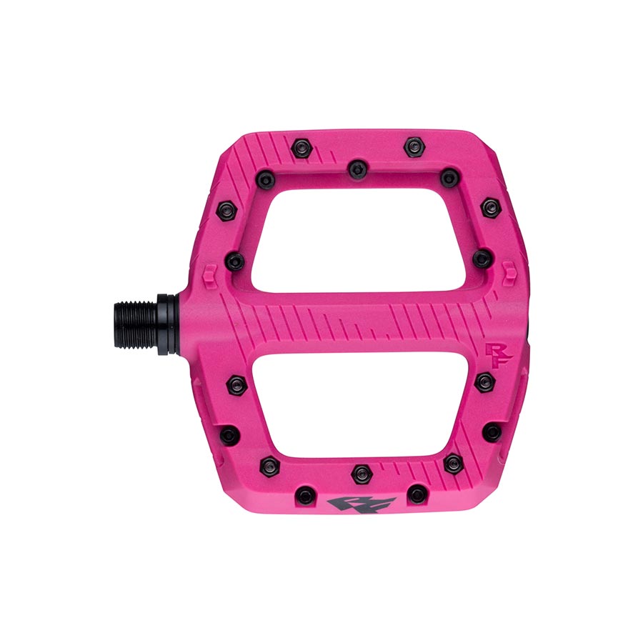 RaceFace Chester Pedals - Platform Composite 9/16" Large Magenta - Bicycle Warehouse