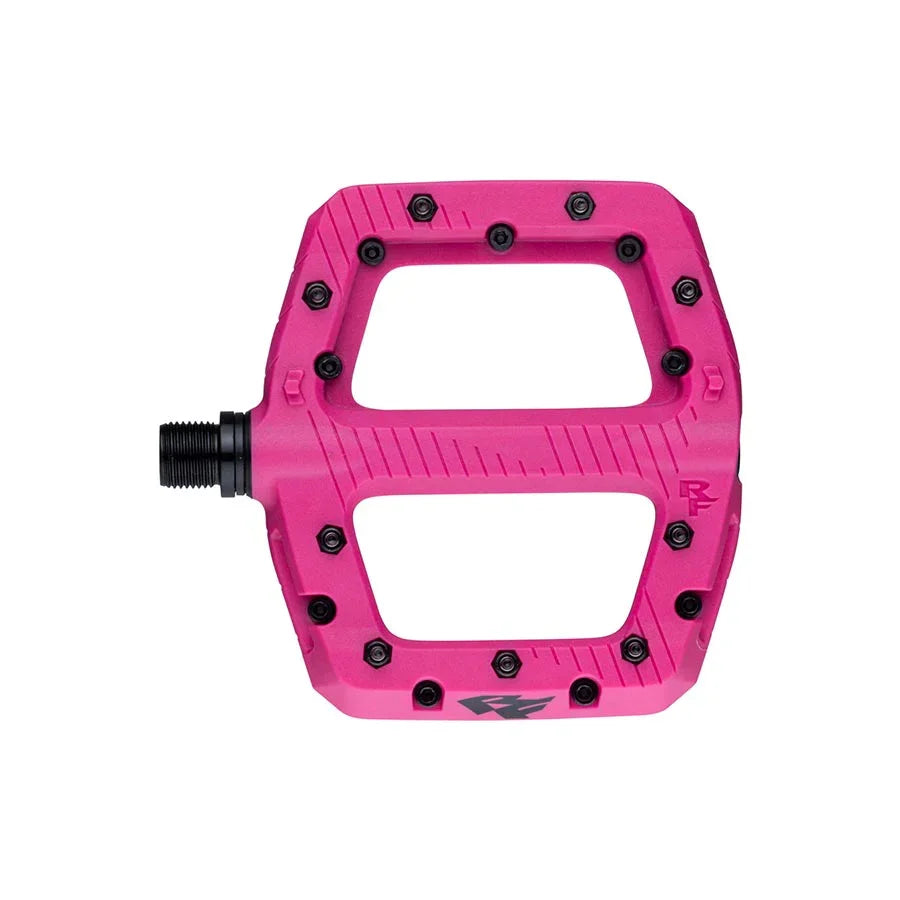 RaceFace Chester Pedals - Platform Composite 9/16" Large Magenta - Bicycle Warehouse