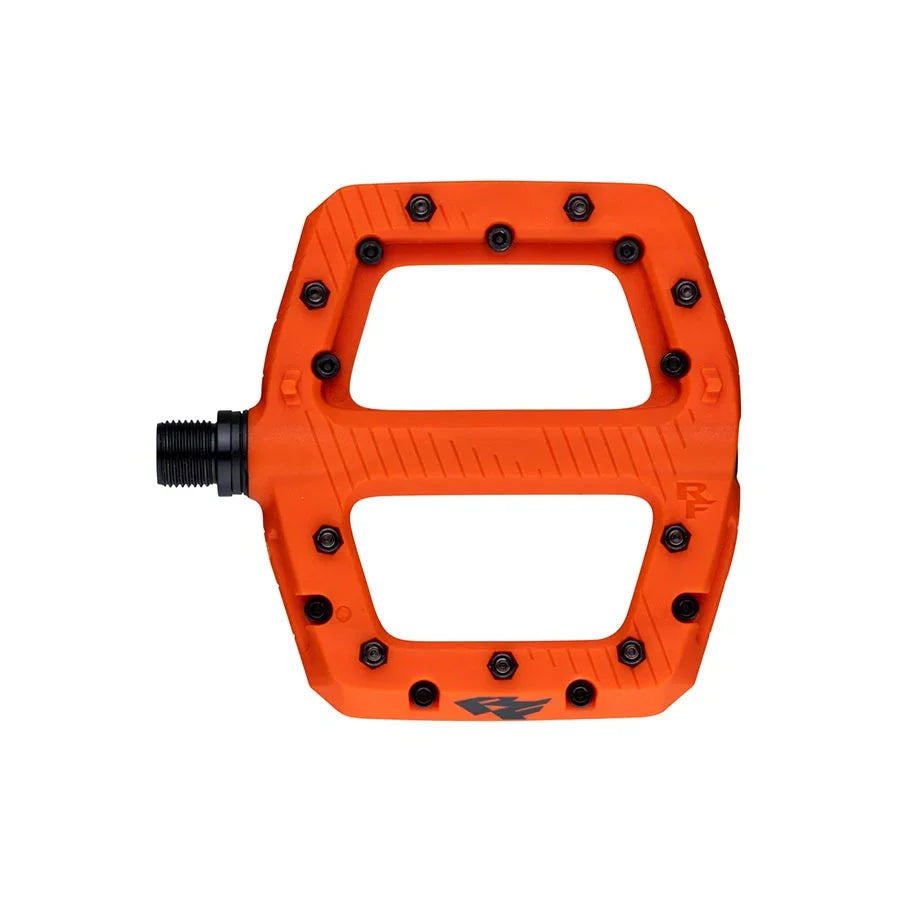 RaceFace Chester Pedals - Platform Composite 9/16" Large Orange - Bicycle Warehouse