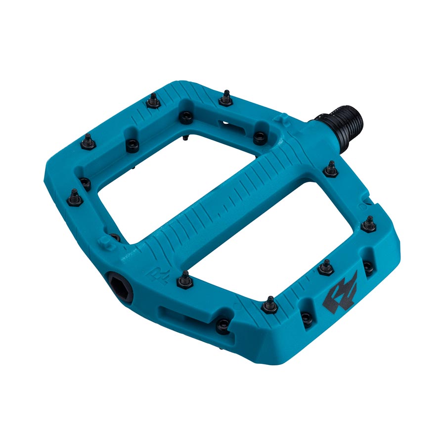 RaceFace Chester Pedals - Platform Composite 9/16" Large Turquoise - Bicycle Warehouse