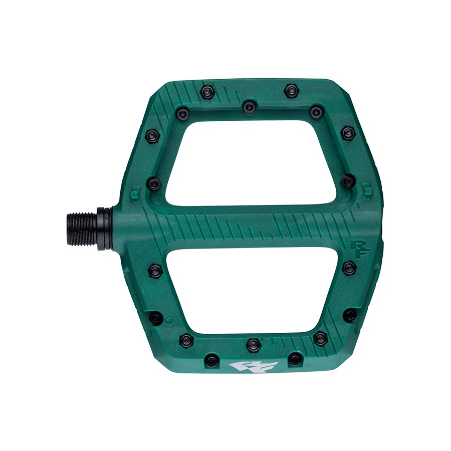 RaceFace Chester Pedals - Platform Composite 9/16" Small Green - Bicycle Warehouse