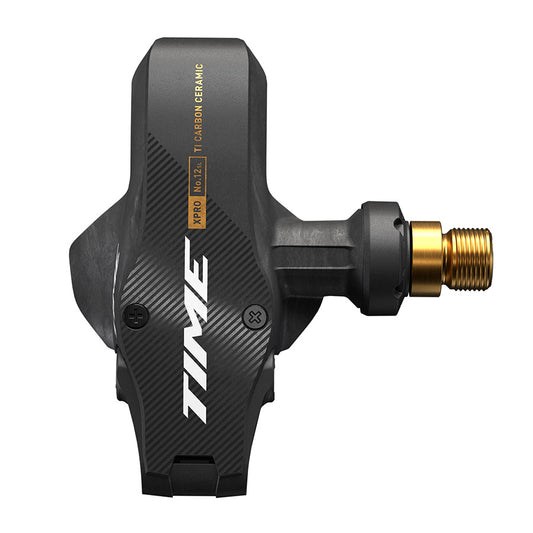TIME Time Sport XPRO 12SL Pedals QF57 Crbn/Ti Ceramic Crb/Gld - Bicycle Warehouse