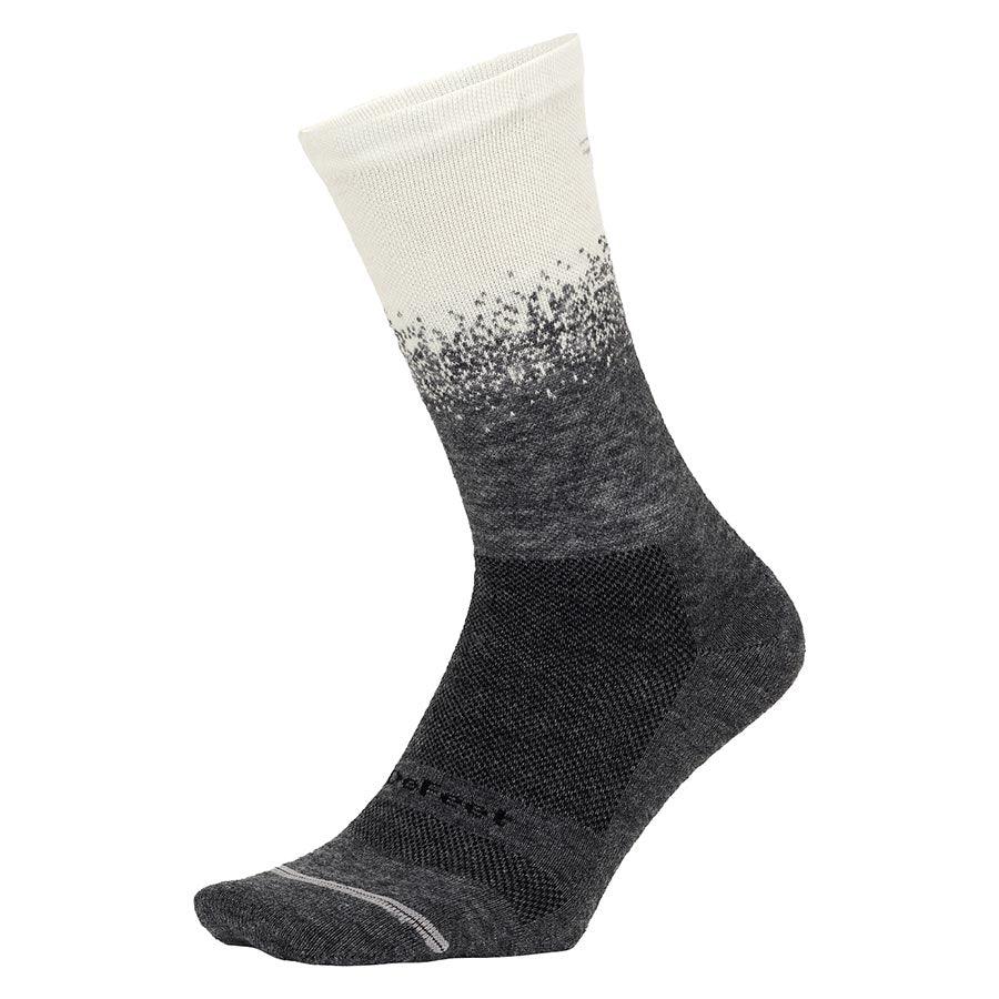 Wooleator Pro 6" Gravel Gray Socks 9.5-11.5 Faze - Bicycle Warehouse