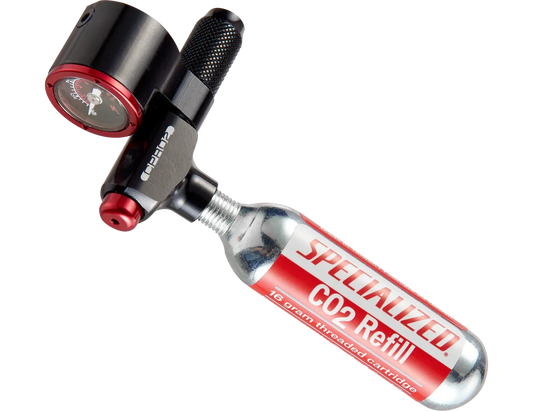 Specialized air tool cpro2 gauge trigger co2 pump black one size - Bicycle Warehouse