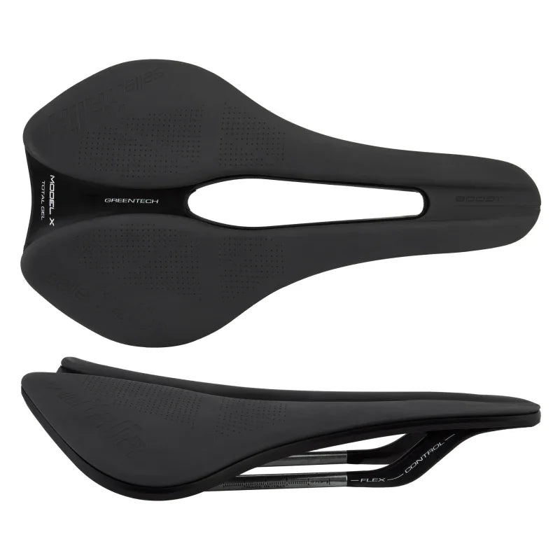 Model X Saddle L3 Green-Tek FeC Black - Bicycle Warehouse