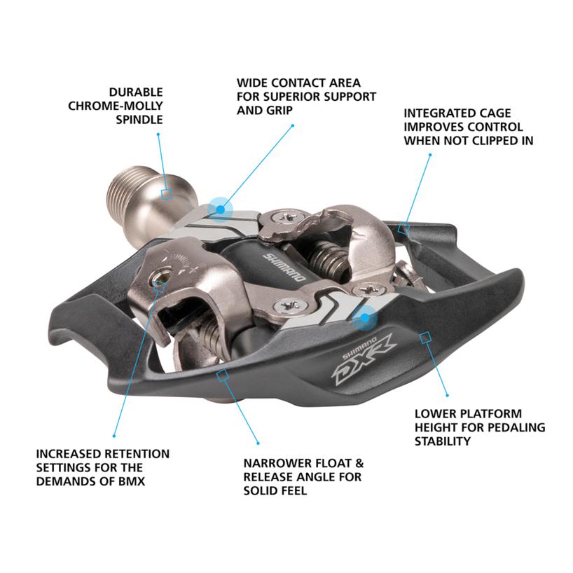 Shimano PD-MX70 SPD Bike Pedal with Cleats - Pedals - Bicycle Warehouse