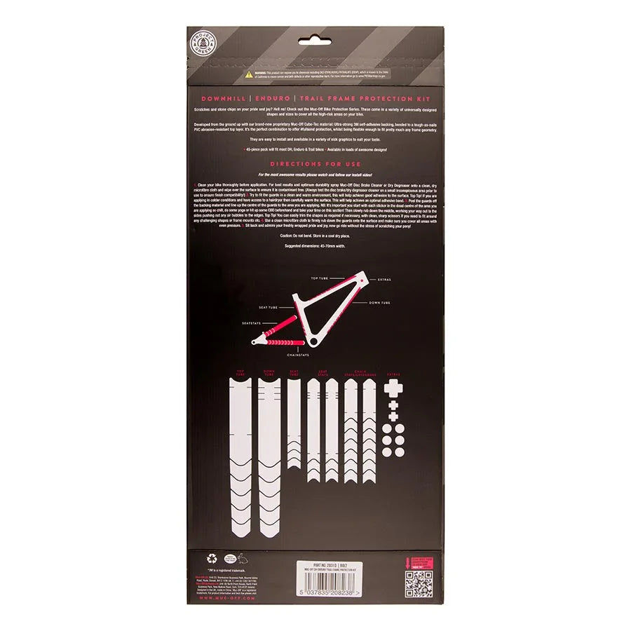 DH/Enduro/Trail Frame Protection Kit - 45-Piece Kit Bolt - Bicycle Warehouse