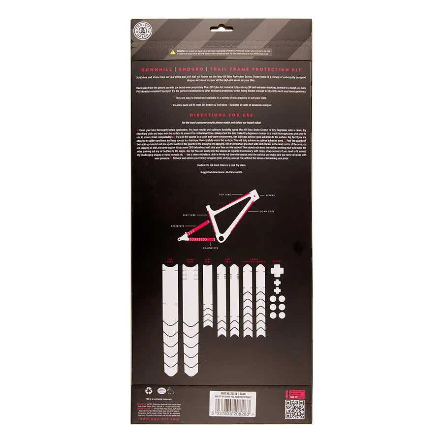 DH/Enduro/Trail Frame Protection Kit - 45-Piece Kit Camo - Bicycle Warehouse