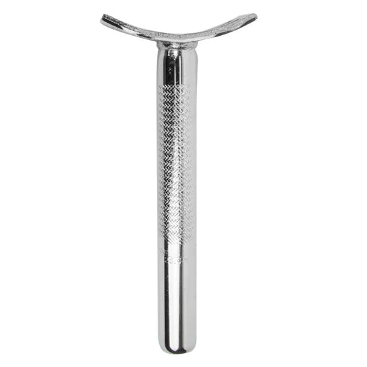 Unicycle Seatpost 4-Bolt Post 25.4mm 200mm Chrome 0mm - Bicycle Warehouse