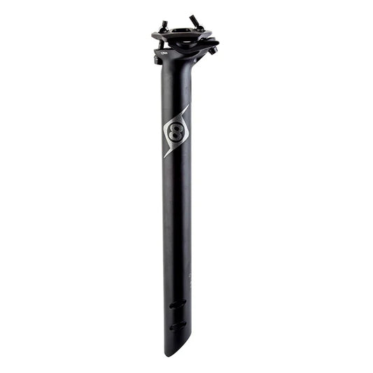 Spire II Seatpost 27.2mm 350mm Black AL6061 15mm - Bicycle Warehouse