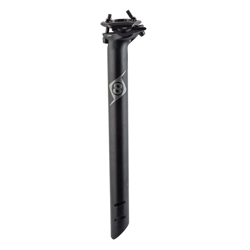 Spire II Seatpost 31.6mm 350mm Black AL6061 15mm - Bicycle Warehouse