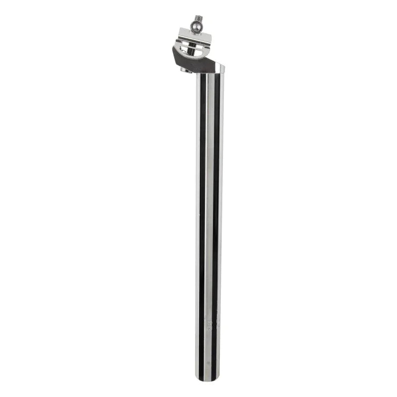 Fluted Seatpost 27.2mm 350mm Blk/Sil Alloy 25mm - Bicycle Warehouse