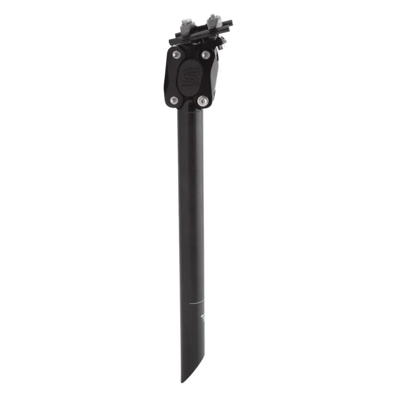 eeSilk+ Suspension Seatpost - Alloy 27.2 x 387mm 35mm Travel BLK - Bicycle Warehouse