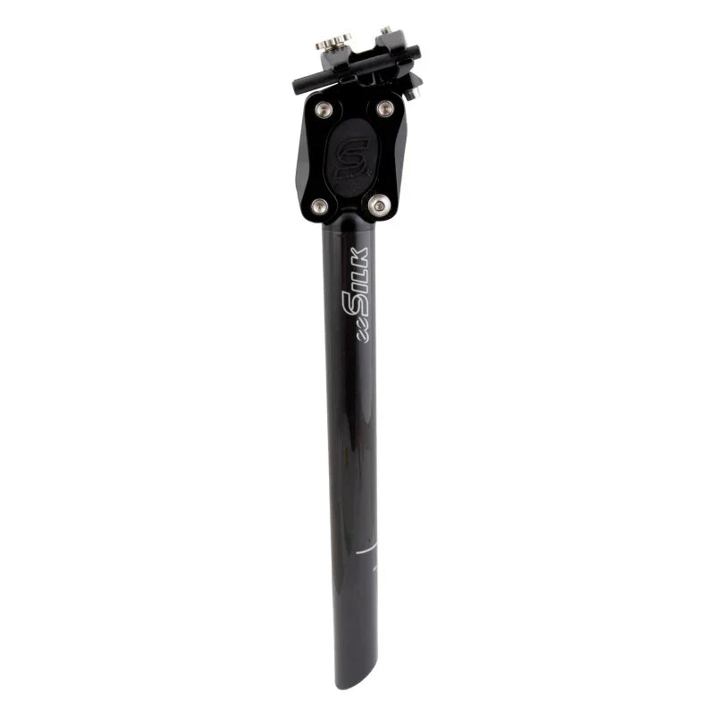 eeSilk+ Suspension Seatpost - Carbon 27.2 x 362mm 35mm Travel BLK - Bicycle Warehouse