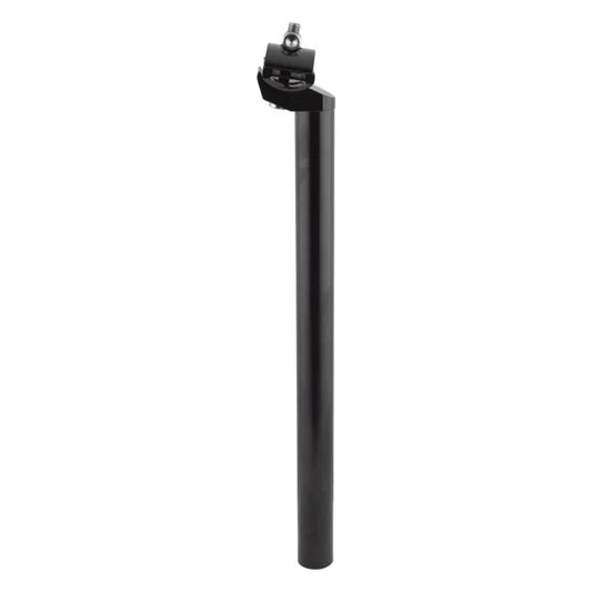 Alloy Anodized Seatpost 25.4mm 350mm Black Alloy 25mm - Bicycle Warehouse