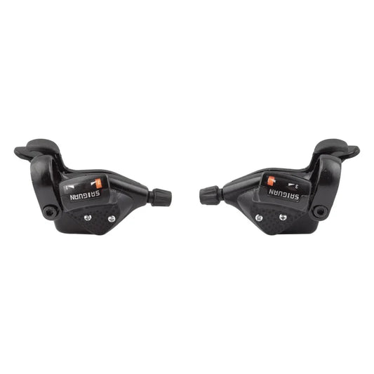 Sunlite UtiliT Sport Trigger Shifter Pair 3x7s 2 to 1 Blk - Bicycle Warehouse