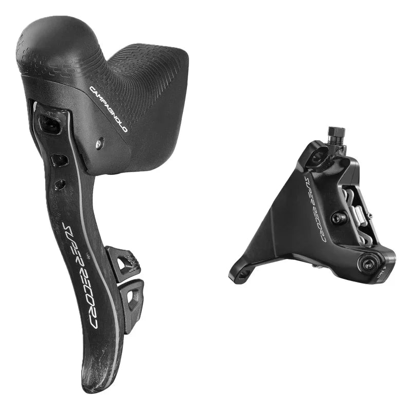 Super Record Ergopower Wireless Control Lever Brake Caliper - Left/Front 12-Speed 160mm Hydraulic Disc Brake Caliper - Bicycle Warehouse