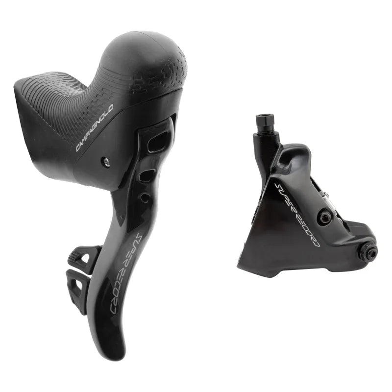Super Record Ergopower Wireless Control Lever Brake Caliper - Right/Rear 12-Speed 140mm Hydraulic Disc Brake Caliper - Bicycle Warehouse