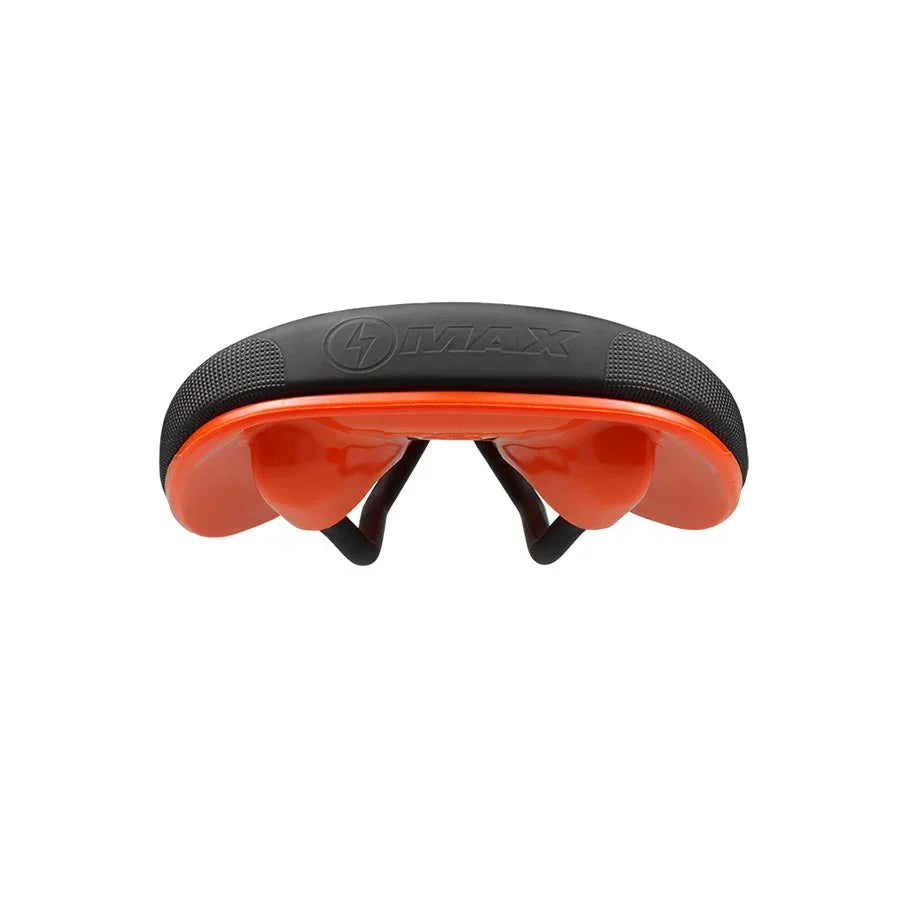 Bel-Air V3 Max Saddle Lux-Alloy Rails Black/Orange - Bicycle Warehouse