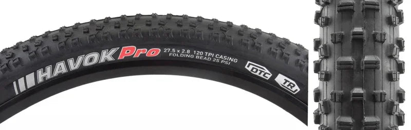 Havok Pro DTC/TR/TLR 27.5x2.8 Tubeless Tire - Bicycle Warehouse