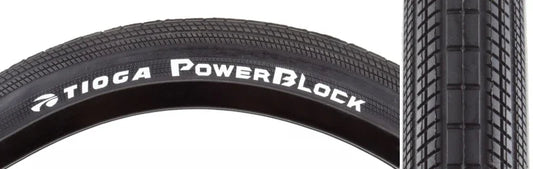 PowerBlock Tire - 20 x 1.6 Clincher Wire Black 60tpi - Bicycle Warehouse