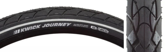 Kwick Journey Tire - 26 x 1.95 Clincher Wire Black/Reflective 60tpi KS - Bicycle Warehouse