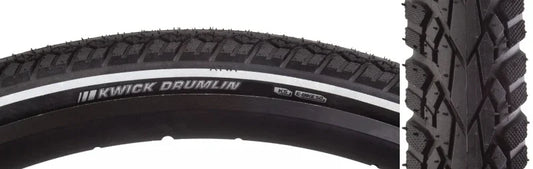 Kwick Drumlin Tire - 26 x 1.75 Clincher Wire Black/Reflective 60tpi - Bicycle Warehouse