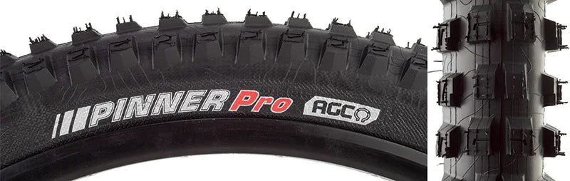 Pinner Pro Tire - 27.5 x 2.4 Tubeless Folding Black AGC - Bicycle Warehouse