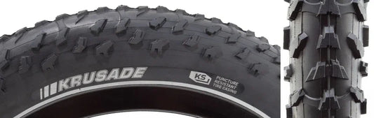 Krusade Tire 26"x4.00 Wire Clincher SRC 60 Black - Bicycle Warehouse