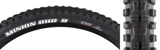 Minion DHR II Tire - 29 x 2.4 Tubeless Wire BLK BikePark DH Wide Trail - Bicycle Warehouse