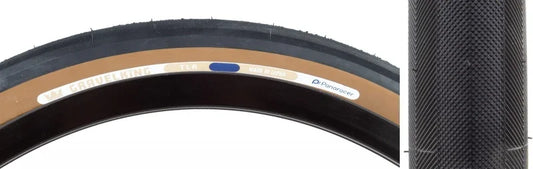 GravelKing Slick Tire - 650b x 42 / 27.5 x 1.75 Tubeless Folding BLK/Brown - Bicycle Warehouse