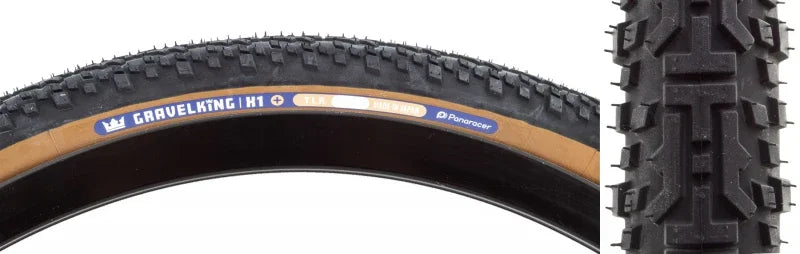 GravelKing X1 Plus Tire - 700 x 35 Tubeless Folding Black/Brown - Bicycle Warehouse