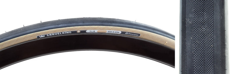 GravelKing Slick R Tire - 700 x 35 Tubeless Folding Black/Amber - Bicycle Warehouse