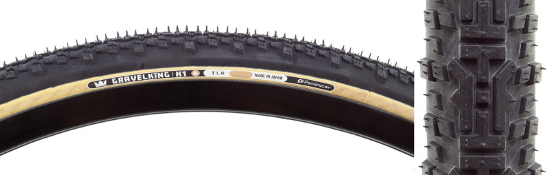 GravelKing X1 R Tire - 700 x 35 Tubeless Folding Black/Amber - Bicycle Warehouse