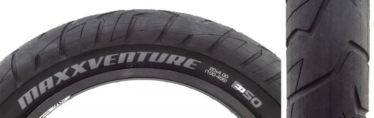 MaxxVenture Tire - 20 x 4.00 Clincher Wire Black Ebike E-50 - Bicycle Warehouse