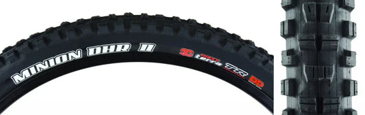 Minion DHR II Tire - 27.5 x 2.5 Tubeless Folding BLK 3C MaxxTerra DD - Bicycle Warehouse