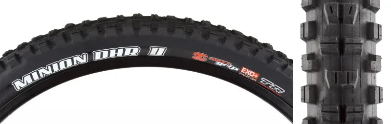 Minion DHR II Tire - 27.5 x 2.5 Tubeless Folding BLK 3C MaxxTerra EXO+ - Bicycle Warehouse