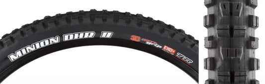 Minion DHR II Tire - 27.5 x 2.5 Tubeless Folding BLK 3C MaxxTerra EXO+ - Bicycle Warehouse