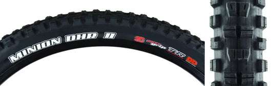 Minion DHR II Tire - 29 x 2.5 Tubeless Folding Black 3C MaxxGrip DD - Bicycle Warehouse