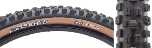 Assegai Tire - 29 x 2.6 Tubeless Folding Black/Tan EXO - Bicycle Warehouse