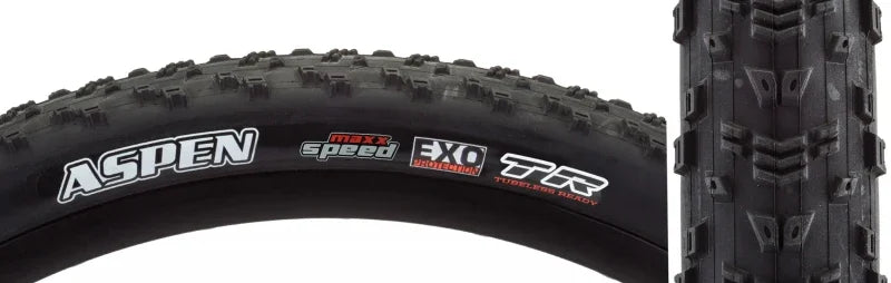 Aspen Tire - 29 x 2.40 Tubeless Folding Black MaxxSpeed EXO 170tpi - Bicycle Warehouse